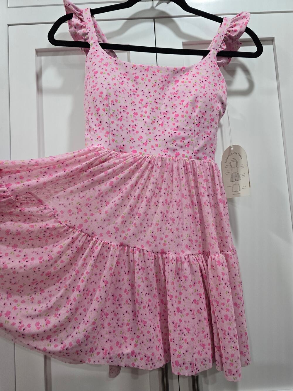 Blogilates Mommy & Me Ballerina Ruffle Dress Pink Floral XS NWT (Condition Note)